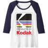 imageProducts By Kodak Vintage Logo Raglan Baseball TeeNavy BlueWhite