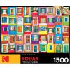imageRoseArt  Kodak Premium  Cinque Terre Riomaggiore Village Italy  1500 Piece Jigsaw Puzzle for AdultsColorful Windows and Doors