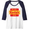 imageVintage We Sell Kodak Film Retail sign design Raglan Baseball TeeNavy BlueWhite