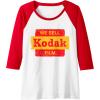 imageVintage We Sell Kodak Film Retail sign design Raglan Baseball TeeRedWhite