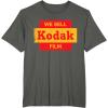 imageVintage We Sell Kodak Film Retail sign design TShirtAsphalt Grey