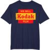 imageVintage We Sell Kodak Film Retail sign design TShirtNavy Blue