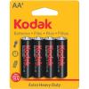 imageKDKPKAAHZ4  KODAK KAAHZ4 30452862 Extra HeavyDuty Carbon Zinc Batteries AA 4 pk