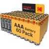 imageKODAK AAA Batteries 60 Pack  with 10 Years Shelf Life Long Lasting Alkaline Batteries AAA Size Pack 15V Mignon LR03 MN1500 AM3 Triple A Batteries60 Count Pack of 1