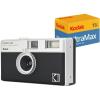 imageKODAK EKTAR H35 Half Frame Film Camera 35mm Reusable FocusFree Lightweight EasytoUse Black Film ampamp AAA Battery are not IncludedBlack