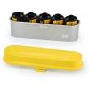 imageKODAK Film Case  for 5 Rolls of 35mm Films  Compact Retro Steel Case to Sort and Safeguard Film Rolls Blue Film is not Included