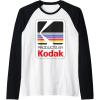 imageProducts By Kodak Vintage Logo Raglan Baseball TeeBlackWhite