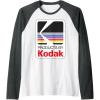imageProducts By Kodak Vintage Logo Raglan Baseball TeeDark Heather GreyWhite