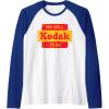 imageVintage We Sell Kodak Film Retail sign design Raglan Baseball TeeRoyal BlueWhite