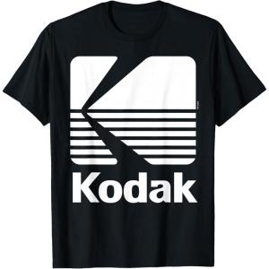 image80s Vintage Kodak Logo  White TShirtBlack