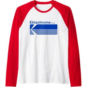 imageEktachrome Film Vintage Logo Raglan Baseball TeeRedWhite