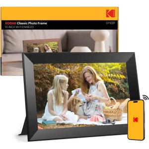 imageKODAK 101 Inch WiFi Digital Picture Frame1280x800 HD IPS Touch Screen Electronic Smart Photo Frame with 32 GB Memory AutoRotate Instantly Share PhotosVideos AnywhereBlack Frame