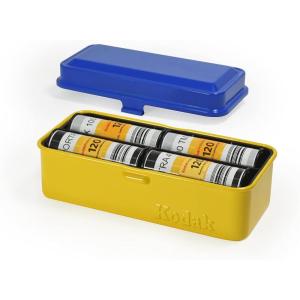 imageKODAK 120135 Film Case  for 8 Rolls of 120 Films  10 Rolls of 35mm Films  Retro Steel Case to Sort ampamp Safeguard Film Film is not Included RedBlue