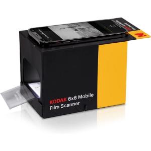 imageKODAK 6x6 Mobile Film Scanner Convert and Save 6x6 Slides ampamp Negatives 120 ampamp 220 Film Formats to Your Smartphone  EcoFriendly Cardboard Scanner Box LED Light Panel ampamp Gloves