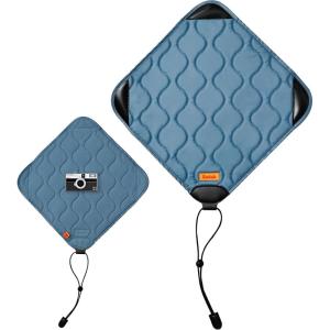imageKODAK Camera Wrap Size M 31x31cm  WaterResistant AntiScratching and DustFree Protective Cloth for Mirrorless Camera Compact Camera Prime Lens Steel Blue ONE itemSteel Blue