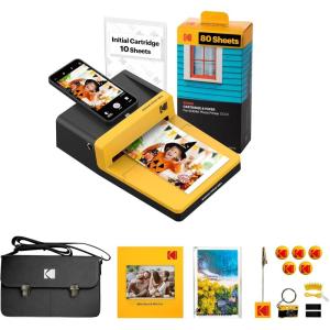 imageKODAK Dock ERA Plus 4PASS Instant Photo Printer 4x6 inches 90 Sheets BundlePrinter  90 Sheets  Accessories