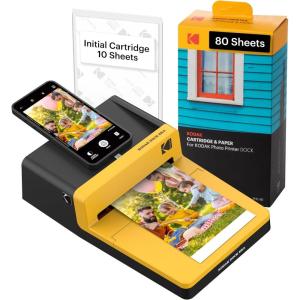 imageKODAK Dock ERA Plus 4PASS Instant Photo Printer 4x6 inches 90 Sheets BundlePrinter  90 Sheets