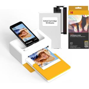 imageKODAK Dock Plus 4PASS Instant Photo Printer 4x6 inches  10 SheetsPrinter  90 Sheets
