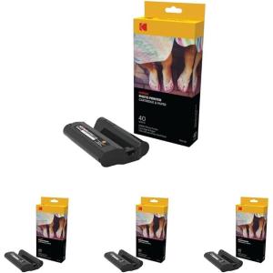imageKODAK Dock Plus ampamp Dock Photo Printer Cartridge PHC120  Cartridge Refill ampamp Photo Sheets  120 PackBlack160 Pack