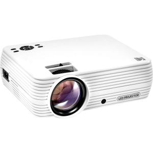 imageKODAK FLIK X4 Home Projector  40 LCD Compact Home Theater System Projects Up to 150 with 1080p Compatibility ampamp Bright Lumen LED Lamp  VGAAVHDMIUSBTF Inputs  Remote Tripod ampamp Carry Case
