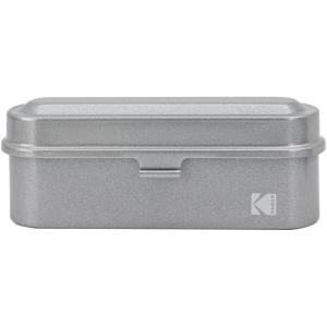 imageKODAK Film Case  for 5 Rolls of 35mm Films  Compact Retro Steel Case to Sort and Safeguard Film Rolls Film is not Included SilverSilver