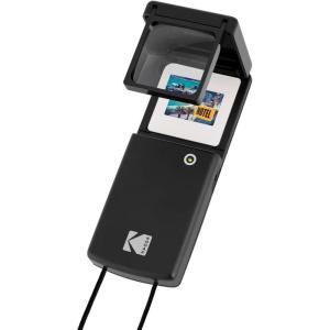 imageKODAK Magnifying Lighted Slide Viewer Compact Portable 18x LED Backlight for Vintage 35mm Film Slides Battery Operated Neck Lanyard included