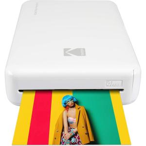 imageKODAK Mini 2 HD Wireless Portable Mobile Instant Photo Printer Print Social Media Photos Premium Quality Full Color Prints  Compatible wiOS ampamp Android Devices White