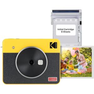 imageKODAK Mini Shot 3 Retro 4PASS 2in1 Instant Digital Camera and Photo Printer 3x3 inchesYellow