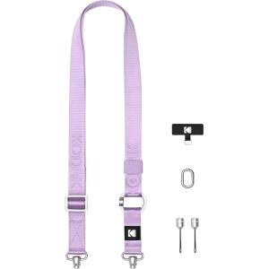 imageKODAK MultiPurpose Camera Strap Khaki  QuickDetach System Lightweight Durable Metal Swivels Multiple Usages SLR Cameras Compact Cameras Smart PhonesPurple