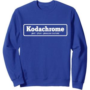 imageKodachrome Logo  White SweatshirtRoyal Blue
