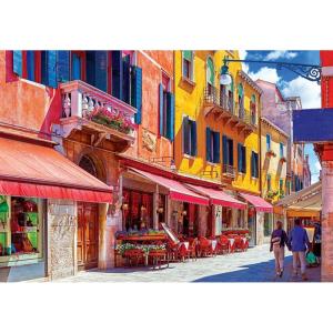 imageKodak 1500 Piece  Quaint Caf on a Sunny Side Street Venice Italy