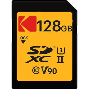 imageKodak 64GB UHSII U3 V90 Ultra Pro SDXC Memory Card  Up to 300MBs Read Speed and 270MBs Write Speed128 GB