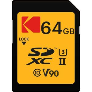 imageKodak 64GB UHSII U3 V90 Ultra Pro SDXC Memory Card  Up to 300MBs Read Speed and 270MBs Write Speed64 GB