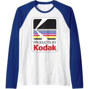 imageProducts By Kodak Vintage Logo Raglan Baseball TeeRoyal BlueWhite
