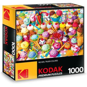 imageRoseArt  Kodak Premium  50s Diner  1000 Piece Jigsaw Puzzle for AdultsVariety of Colorful Ice
