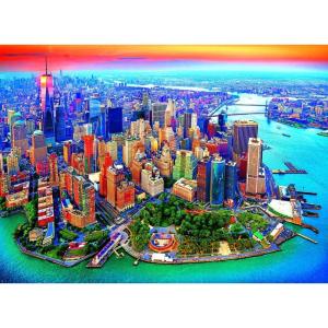 imageRoseArt  Kodak Premium  Ariel View of Manhattan New York City  1500 Piece Jigsaw Puzzle for AdultsAerial View of Manhattan  NYC