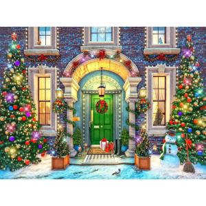 imageRoseArt  Kodak Premium Holiday Light Up  Christmas Facade  500 Piece Jigsaw Puzzle for AdultsChristmas Facade