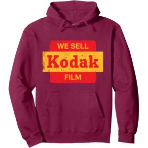 imageVintage We Sell Kodak Film Retail sign design Pullover HoodieBurgundy