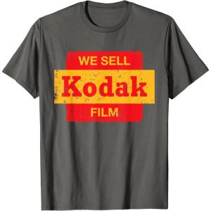 imageVintage We Sell Kodak Film Retail sign design TShirtAsphalt Grey