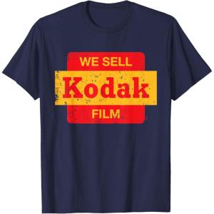 imageVintage We Sell Kodak Film Retail sign design TShirtNavy Blue