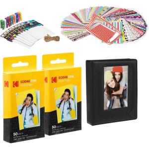 imageKodak 2x3 Premium Zink Paper 100 Pack with Photo Album