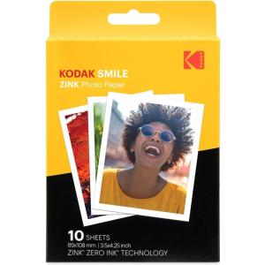 imageKodak 35x425 inch Premium Zink Print Photo Paper 40 Sheets Compatible with Kodak Smile Classic Instant Camera10 Pack
