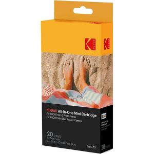 imageKodak Mini 2 Photo Printer Cartridge MC AllinOne Paper and Color Ink Cartridge Refill  COMPATIBLE with Mini Shot Camera Mini 2 Printer Not Original Mini Yellow 20 PackColorful