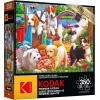 imageRoseArt  Kodak Premium  Puppies on a Picnic  350 Piece Jigsaw Puzzle for AdultsPuppies on a Picnic