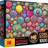 imageRoseArt  Kodak Premium Cork  Covered Bridge  1000 Piece Jigsaw Puzzle for AdultsMandala Stones