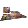 imageRoseArt  Kodak Premium Cork  Covered Bridge  1000 Piece Jigsaw Puzzle for AdultsManhattan Balcony Sunset