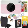 imageKodak Printomatic Instant Camera Bundle Blue Zink Paper 20 Sheets  Case  Photo Album  Hanging FramesPink