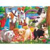 imageRoseArt  Kodak Premium  Puppies on a Picnic  350 Piece Jigsaw Puzzle for AdultsPuppies on a Picnic
