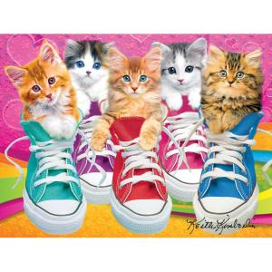 imageRoseArt  Kodak Premium  Puppies on a Picnic  350 Piece Jigsaw Puzzle for AdultsSneaky Kats II