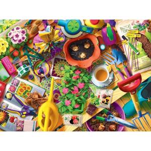 imageRoseArt  Kodak Premium Cork  Covered Bridge  1000 Piece Jigsaw Puzzle for AdultsInside The Gardeners Shed